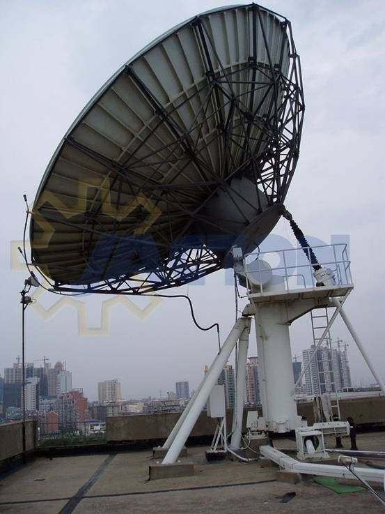 Singapore large satellite dish antennas with 15 ton elevation jackscrew