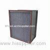 High Temp Clean Room Hepa Filters H13 / H14 With Galvanized Steel Frame