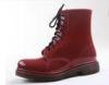 Red Size 12 Water Proof Womens Rain Boots Mid - Calf Lace Up For Walking