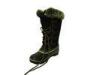 Lace up Waterproof Snow Boots , Size 36-41# Faux Shearling Collar