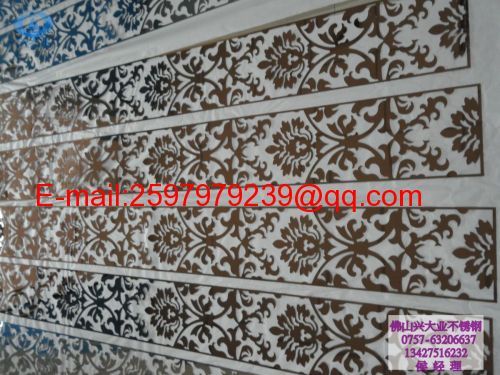 Rose golden decorative stainless steel room screens for interior decoration