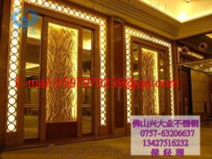 Luxury golden specular stainless steel room screens room dividers and partitions