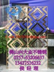 Golden decorative stainless steel screens with high brightness