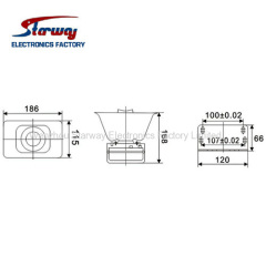 Starway Police warning Siren Speaker for 80w