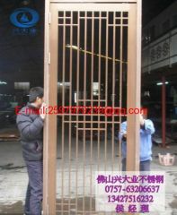 Classical golden specular stainless steel screens partitions room dividers for hotel decoration