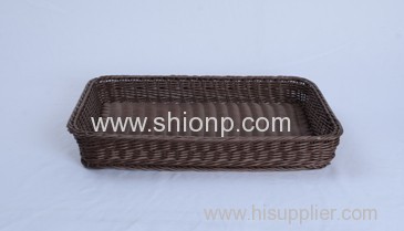 rectangular rattan bread basket for hotel