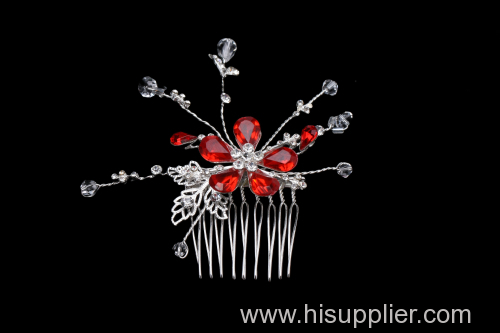 Exquisite Craftsmanship Crystal Bridal Jewelry With Elegent Flower Crystal Clips