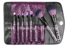 7 Piece Purple Thunder Make Up Brush Set