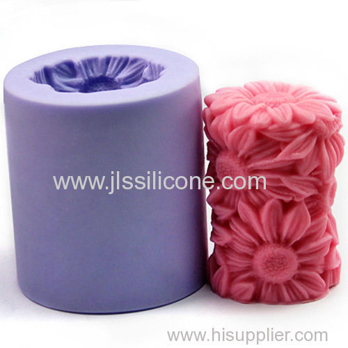 silicone candle mold flower