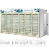 Multi Deck Dairy Glass Door Freezer Electric 50mm Thick For Kitchen