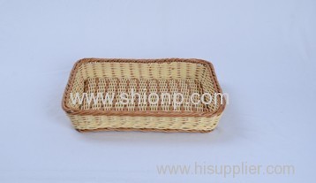 Fashion square rattan bread baskets