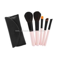 Makeup Brush Set with Pink Handle
