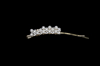 Rhinestone Crystal Hair Clip 925 Sterling Silver Plated for 2013 Crystal Bridal Jewelry HB0765