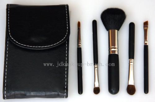 5 Essential Touch-up Make up Brushes with Mirror Pouch