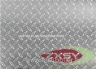 Hot - Rolled Silver Aluminium Checker Plate , Diamond Plate Sheets