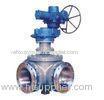 Pneumatic 3 Way Ball Valve For Pharmaceuticals , 150# - 2500# API 607 API 6D