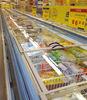 Seafood 1000L Supermarket Island Freezer -20C With Night Blind Hiding