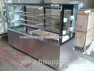 Economical Cake Display Freezer Cabinets Freezer With Curved Glass