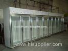 Solid Glass Door Freezer Triple Shelves With Heater Inside