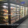 Frozen Food Commercial Glass Door Refrigerator -20C 5 Layers For Supermarket