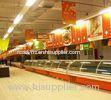 Stainless Steel Shelf Deli Display Fridge Custom For Supermarket