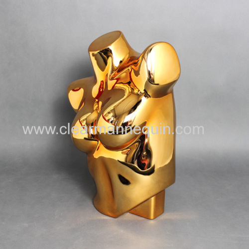 Golden plated female Bra torsos PC mannequin