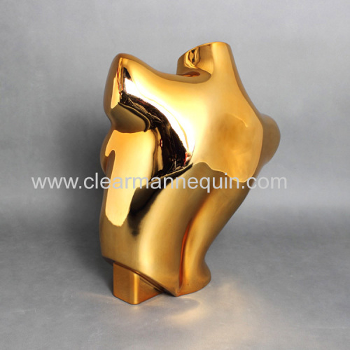Golden plated female Bra torsos PC mannequin