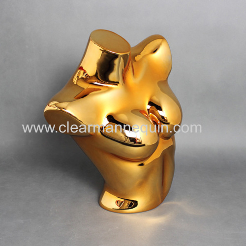 Golden plated female Bra torsos PC mannequin