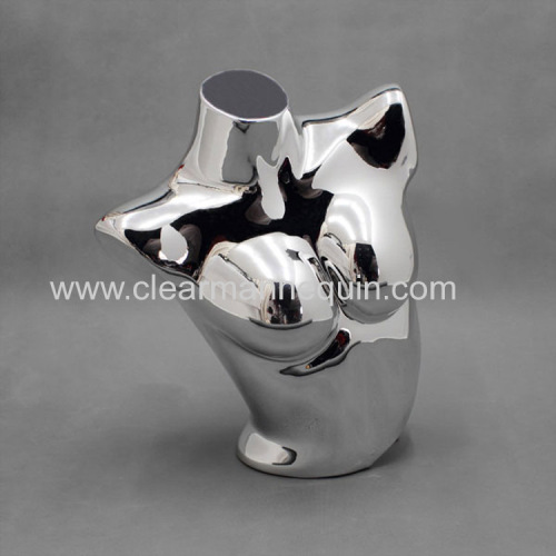 Silver plating female torsos plastic mannequins