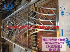 Stainless steel screens room dividers partitions with golden high brightness