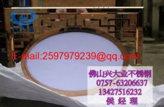 Golden specular stainless steel pipe screens for interior decoration