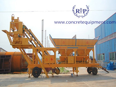 Mobile concrete batching plant