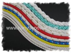 UHMwPE Ultra High Molecular weight Polyethylene fibre Dynema rope webbing overhead lines stringing operation wire rope