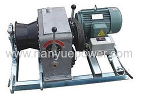 Electric Cable Pulling Winch Machine