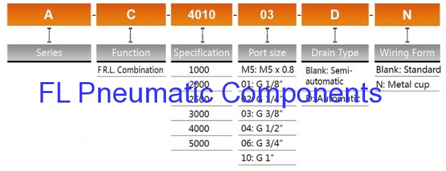 AC4010-03 Air Filters Regulators Lubricators Combination