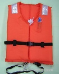 Marine life jacket for marine equipment
