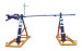 Conductor lifting hydraulic drum stands cable reel stands hydraulic drum Jack with disc tension brake to raise conductor
