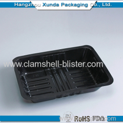Plastic disposable frozen food tray