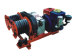 Five Ton Twin Bull Wheel Engine Powered Winch Overhead Lines Conductor Stringing Winch Cable Puller