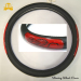 Green red and black color steering wheel cover, PVC material, normal size