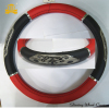 Red and black PVC car steering wheel cover