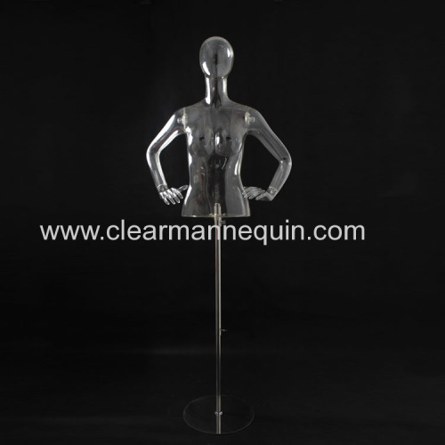 Eco-friendly plastic half-body male torsos mannequins