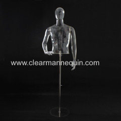 Eco-friendly plastic half-body male torsos mannequins