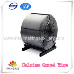 Solid core calcium cored wire for steel making free sample China manufacturer price