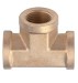 Copper Female Screw Equal Tee Pipe Fittings