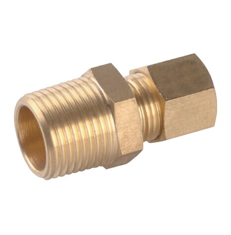 Brass Male Coupler Fittings With Nut Pipe Fitting