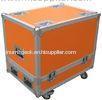 Orange 12U Flight Case Hardware Plastic Cases For DJ Mixer Case