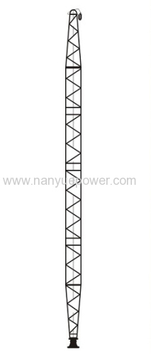 400~600mm square side length aluminum alloy lattice single gin pole