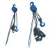 Hand operated lever chain hoist for conductor sagging wrenching chain tackle block