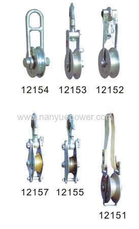 Hand operated line rope lifting pully block manual rope slinging pulley block and small pulley block